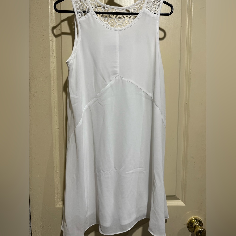 white dress!! only worn once!! size small! $20